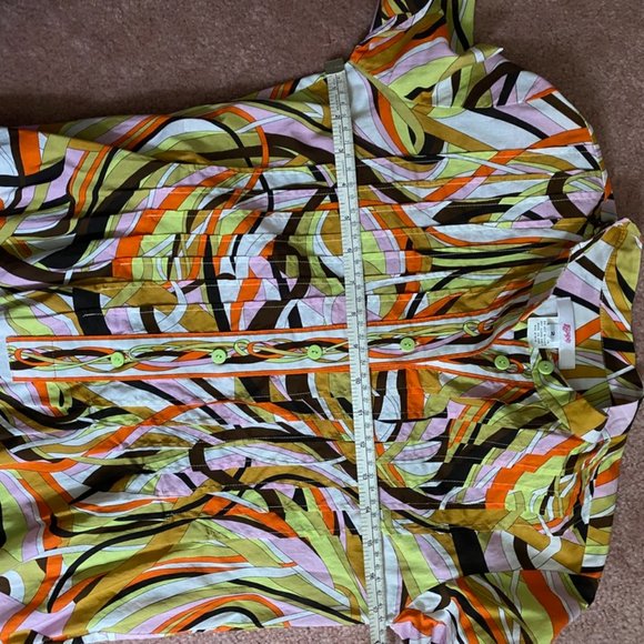 Leggiadro Cotton Multicolor Tunic Size 2 Made in USA - Picture 6 of 6